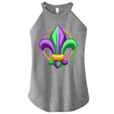 Mardi Gras Celebration Beads Women’s Perfect Tri Rocker Tank