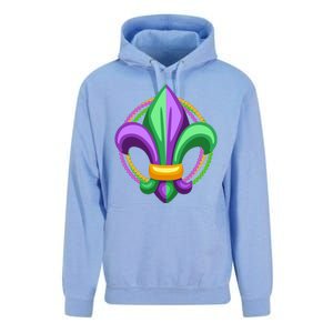 Mardi Gras Celebration Beads Unisex Surf Hoodie