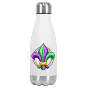 Mardi Gras Celebration Beads Stainless Steel Insulated Water Bottle