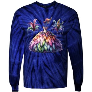 Mardi Gras Celebration Tie-Dye Long Sleeve Shirt