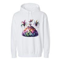 Mardi Gras Celebration Garment-Dyed Fleece Hoodie