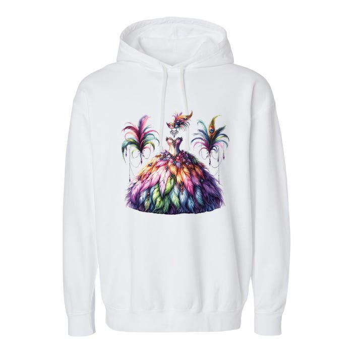 Mardi Gras Celebration Garment-Dyed Fleece Hoodie