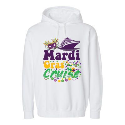 Mardi Gras Cruise Garment-Dyed Fleece Hoodie