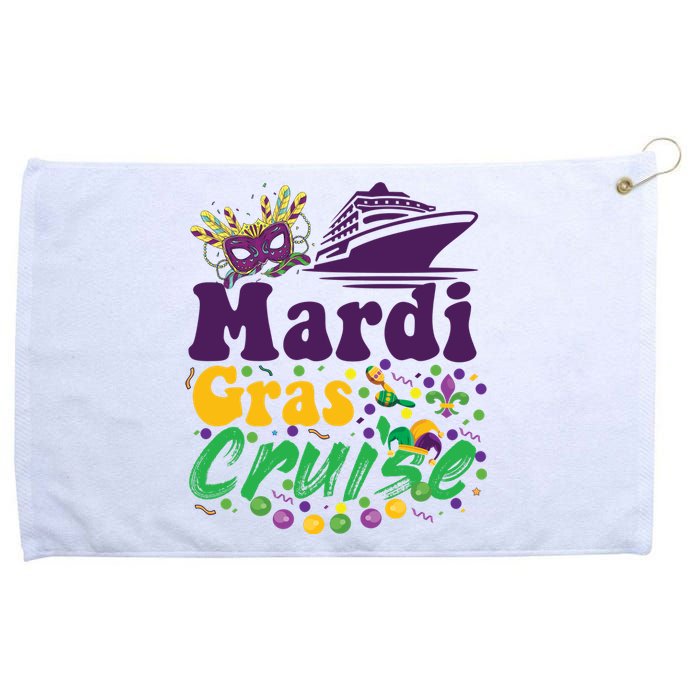 Mardi Gras Cruise Grommeted Golf Towel