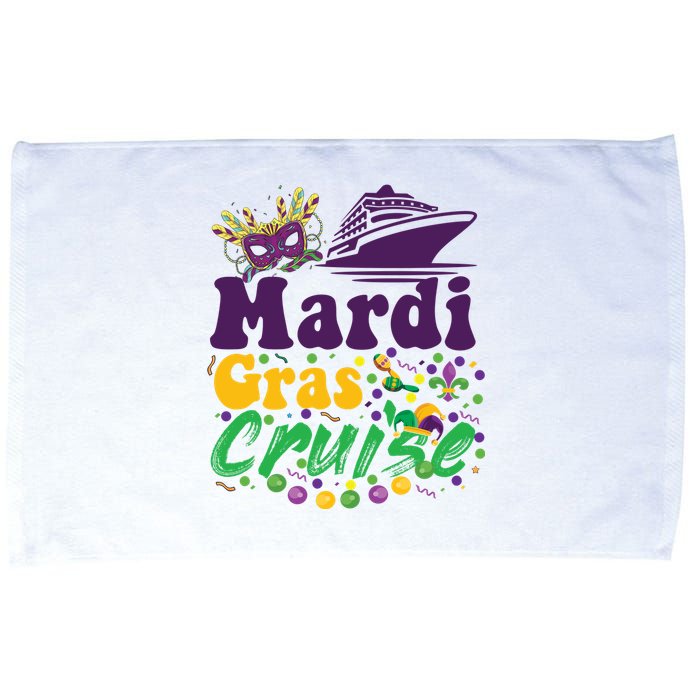 Mardi Gras Cruise Microfiber Hand Towel