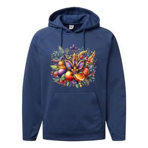 Mardi Gras Celebration Performance Fleece Hoodie