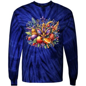 Mardi Gras Celebration Tie-Dye Long Sleeve Shirt