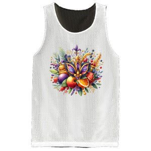 Mardi Gras Celebration Mesh Reversible Basketball Jersey Tank