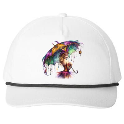 Mardi Gras Celebration Snapback Five-Panel Rope Hat