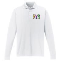 Mardi Gras Crawfish Carnival Costume Parade Performance Long Sleeve Polo