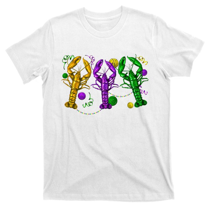 Mardi Gras Crawfish Carnival Costume Parade T-Shirt