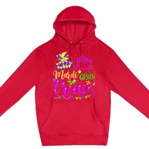 Mardi Gras Cruise Cruising Mask Cruise Ship Party Costume Premium Pullover Hoodie