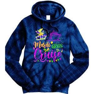 Mardi Gras Cruise Cruising Mask Cruise Ship Party Costume Tie Dye Hoodie