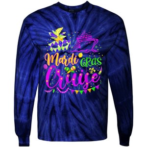 Mardi Gras Cruise Cruising Mask Cruise Ship Party Costume Tie-Dye Long Sleeve Shirt