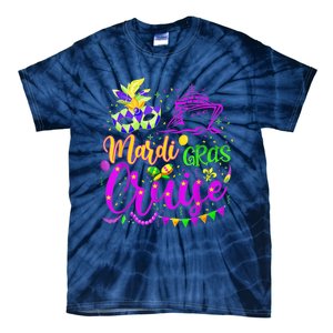 Mardi Gras Cruise Cruising Mask Cruise Ship Party Costume Tie-Dye T-Shirt