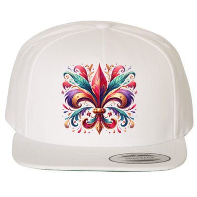 Mardi Gras Celebration Wool Snapback Cap