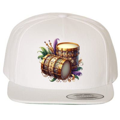 Mardi Gras Celebration Wool Snapback Cap