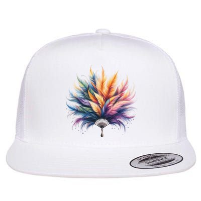 Mardi Gras Celebration Flat Bill Trucker Hat