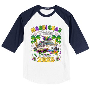 Mardi Gras Cruise Crew 2025 Family Matching Baseball Sleeve Shirt