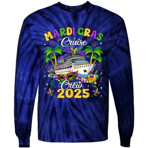 Mardi Gras Cruise Crew 2025 Family Matching Tie-Dye Long Sleeve Shirt