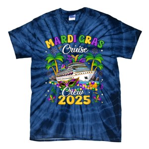 Mardi Gras Cruise Crew 2025 Family Matching Tie-Dye T-Shirt