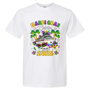 Mardi Gras Cruise Crew 2025 Family Matching Garment-Dyed Heavyweight T-Shirt