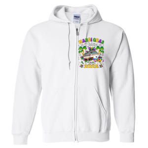 Mardi Gras Cruise Crew 2025 Family Matching Full Zip Hoodie