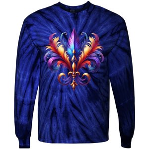 Mardi Gras Celebration Tie-Dye Long Sleeve Shirt