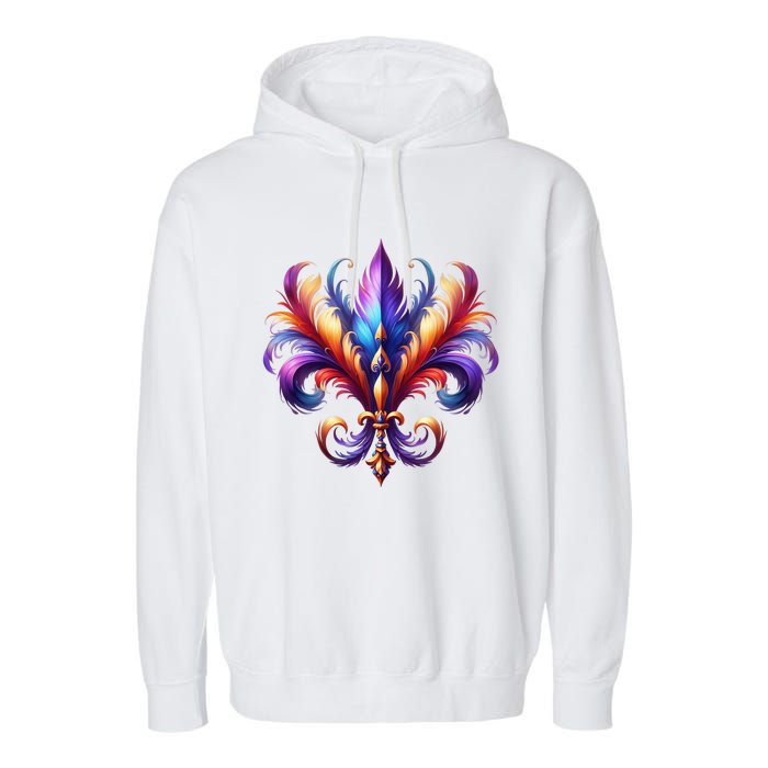 Mardi Gras Celebration Garment-Dyed Fleece Hoodie