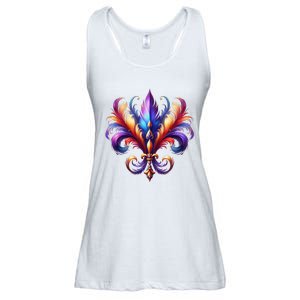 Mardi Gras Celebration Ladies Essential Flowy Tank