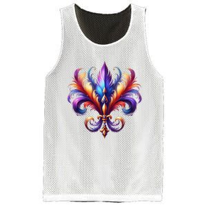 Mardi Gras Celebration Mesh Reversible Basketball Jersey Tank