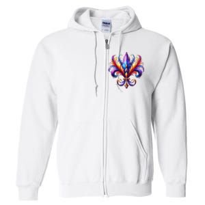 Mardi Gras Celebration Full Zip Hoodie