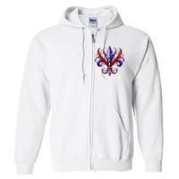 Mardi Gras Celebration Full Zip Hoodie