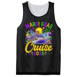 Mardi Gras Carnival Cruise 2025 Family Cruising Mask Mesh Reversible Basketball Jersey Tank