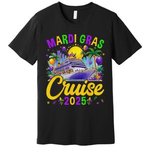 Mardi Gras Carnival Cruise 2025 Family Cruising Mask Premium T-Shirt