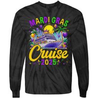 Mardi Gras Carnival Cruise 2025 Family Cruising Mask Tie-Dye Long Sleeve Shirt