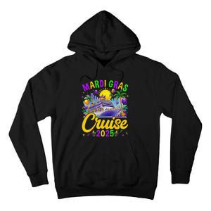 Mardi Gras Carnival Cruise 2025 Family Cruising Mask Tall Hoodie