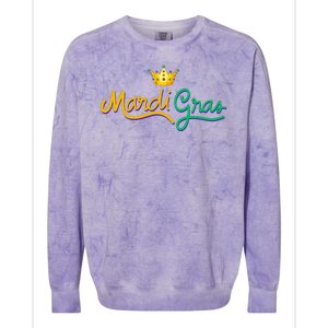 Mardi Gras Crown Celebration Colorblast Crewneck Sweatshirt