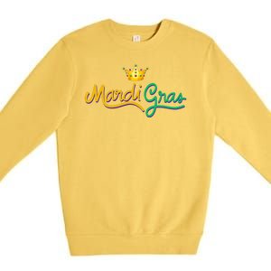 Mardi Gras Crown Celebration Premium Crewneck Sweatshirt