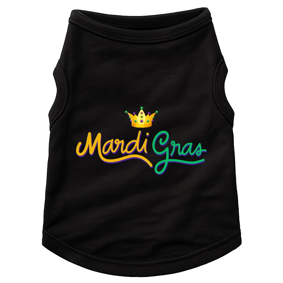 Mardi Gras Crown Celebration Doggie Tank