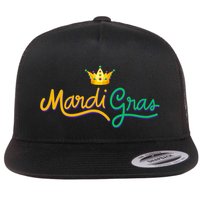 Mardi Gras Crown Celebration Flatbill Hat