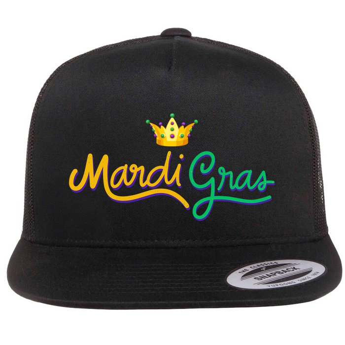 Mardi Gras Crown Celebration Flatbill Hat