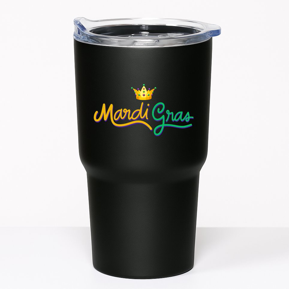 Mardi Gras Crown Celebration Tumbler