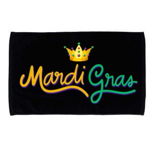 Mardi Gras Crown Celebration Microfiber Hand Towel