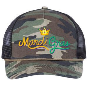 Mardi Gras Crown Celebration Retro Rope Trucker Hat Cap