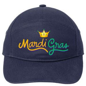 Mardi Gras Crown Celebration 7-Panel Snapback Hat