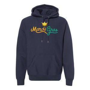 Mardi Gras Crown Celebration Premium Hoodie