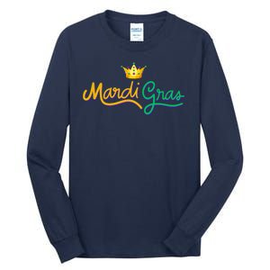 Mardi Gras Crown Celebration Tall Long Sleeve T-Shirt