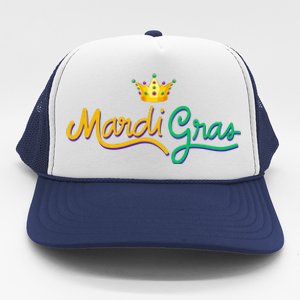 Mardi Gras Crown Celebration Trucker Hat