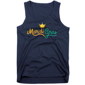 Mardi Gras Crown Celebration Tank Top